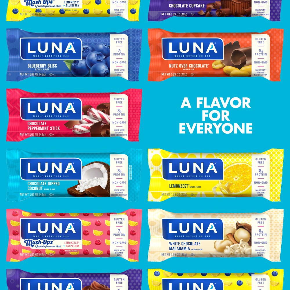 slide 3 of 6, Luna Chocolate Dipped Coconut Nutrition Bar - 1.69 oz, 1.69 oz