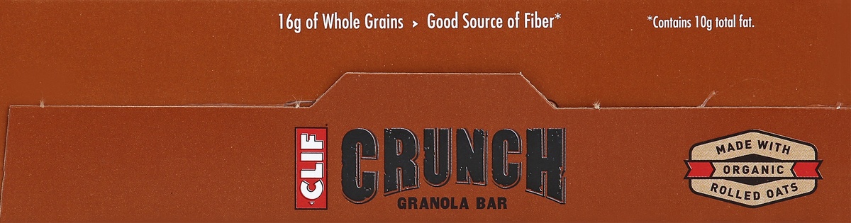 slide 2 of 4, CLIF Crunch Chocolate Peanut Butter Granola Bar, 10 ct; 0.74 oz