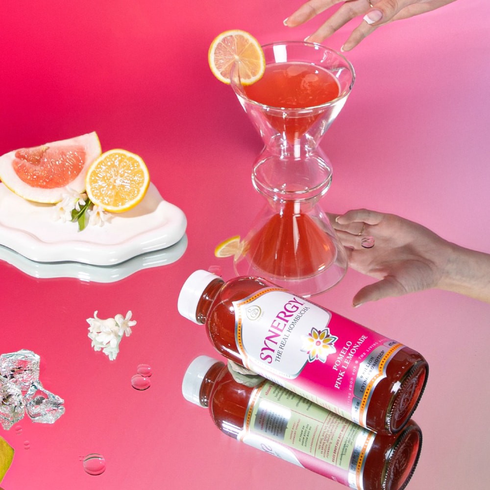 slide 3 of 6, GT's Raw Pomelo Pink Lemonade Kombucha 16 fl oz, 16 fl oz