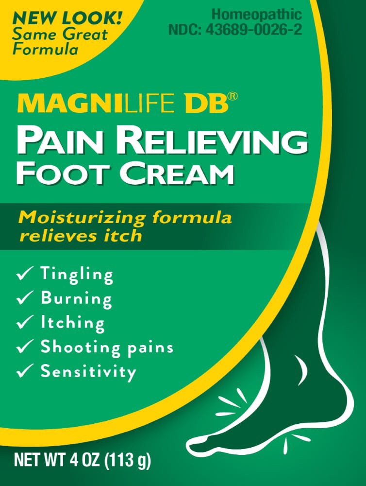 slide 1 of 1, MagniLife DB® Pain Relieving Foot Cream, 4 oz, 4 oz