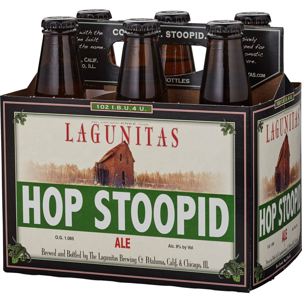 slide 3 of 3, Lagunitas Hop Stoopid Bottles, 6 ct; 12 oz
