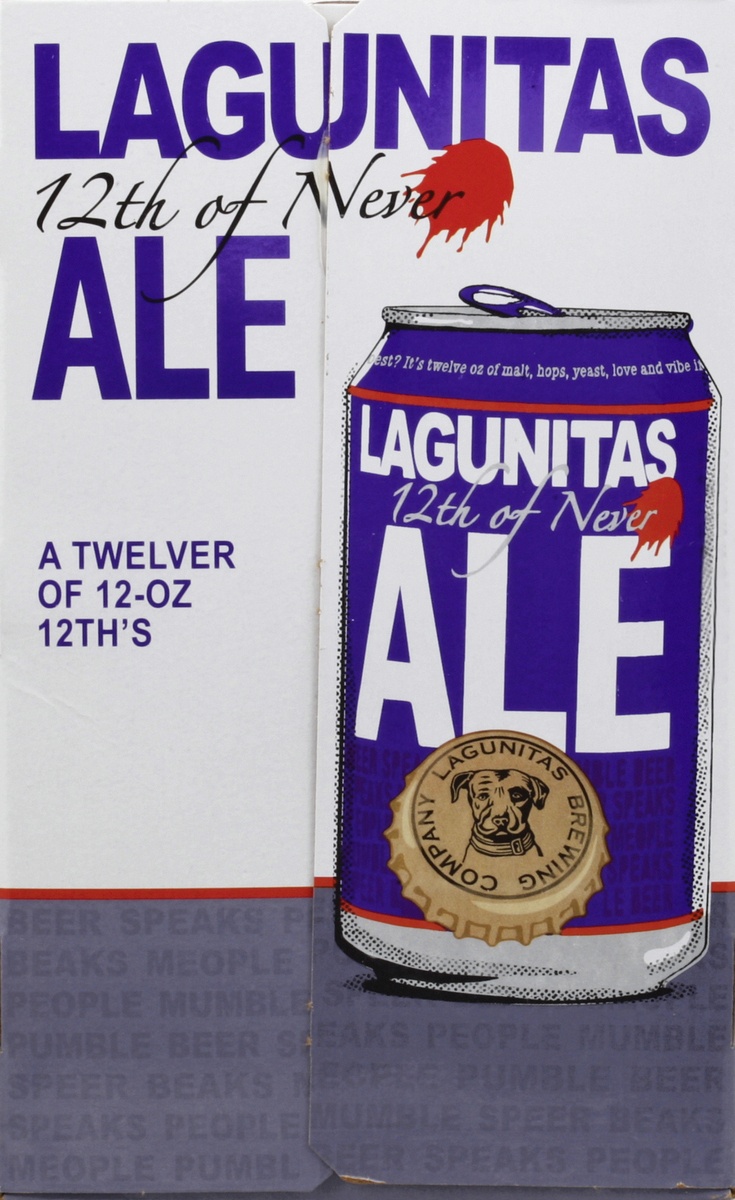slide 3 of 6, Lagunitas Brewing Company 12th Of Never Ale, 12 ct; 12 oz