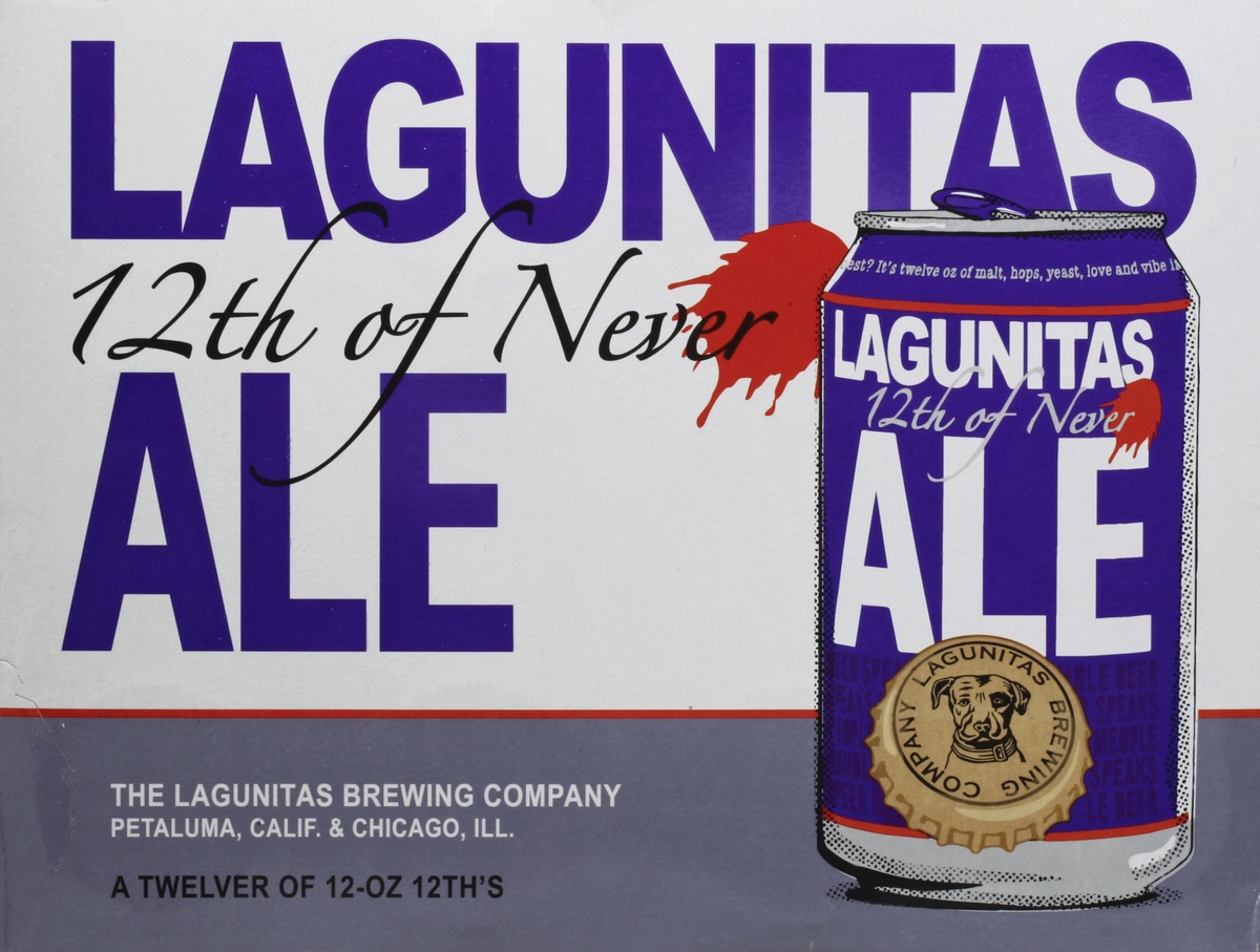 slide 6 of 6, Lagunitas Brewing Company 12th Of Never Ale, 12 ct; 12 oz