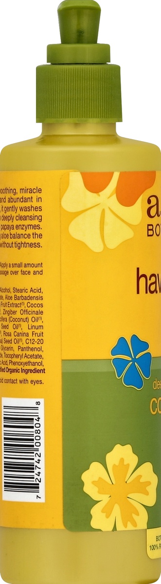 slide 3 of 6, Alba Botanica Organics Hawaiian Facial Wash - Coconut Milk, 8 fl oz
