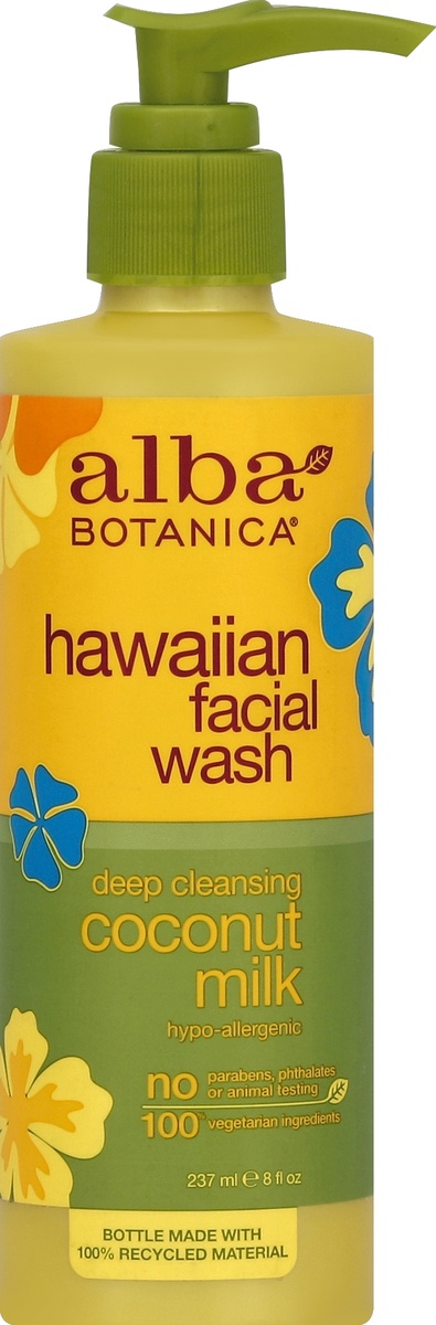 slide 5 of 6, Alba Botanica Organics Hawaiian Facial Wash - Coconut Milk, 8 fl oz