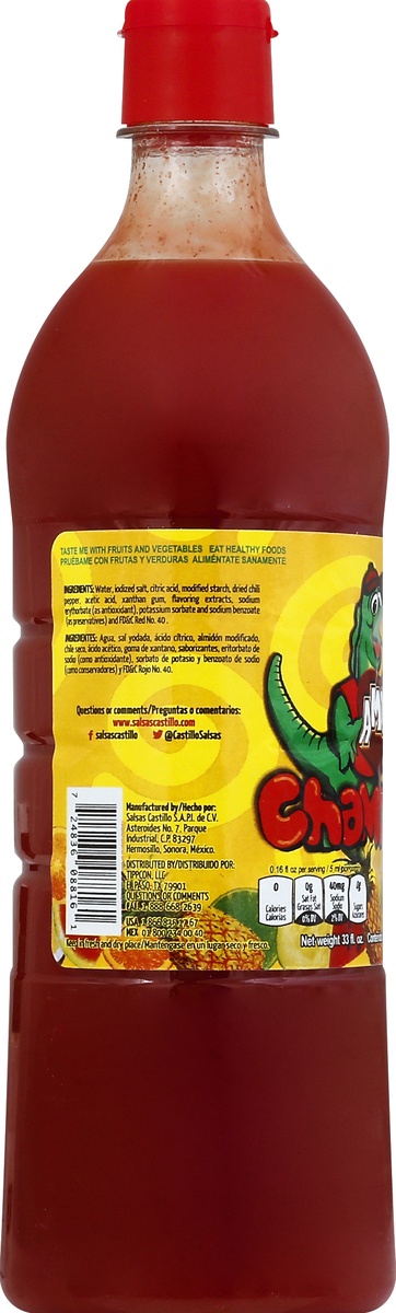 slide 2 of 4, Amor Chamoy Hot Sauce, 33 oz