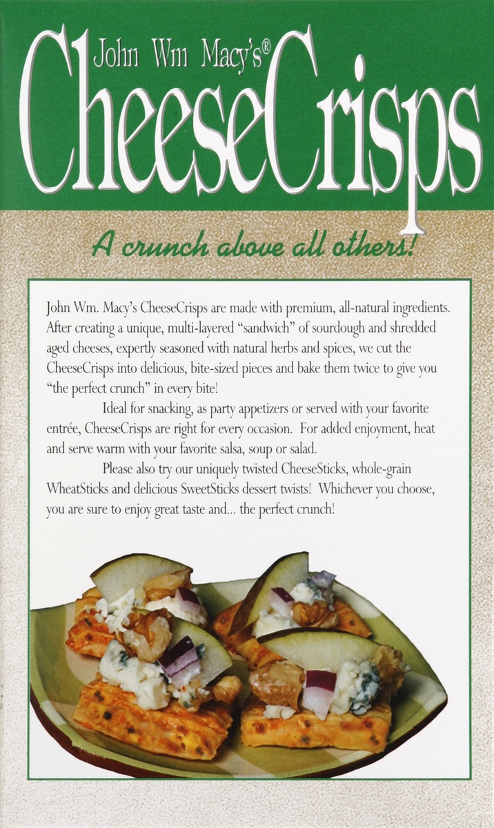 John Wm. Macy's Melting Romano Cheese Crisps 4.5 oz Shipt