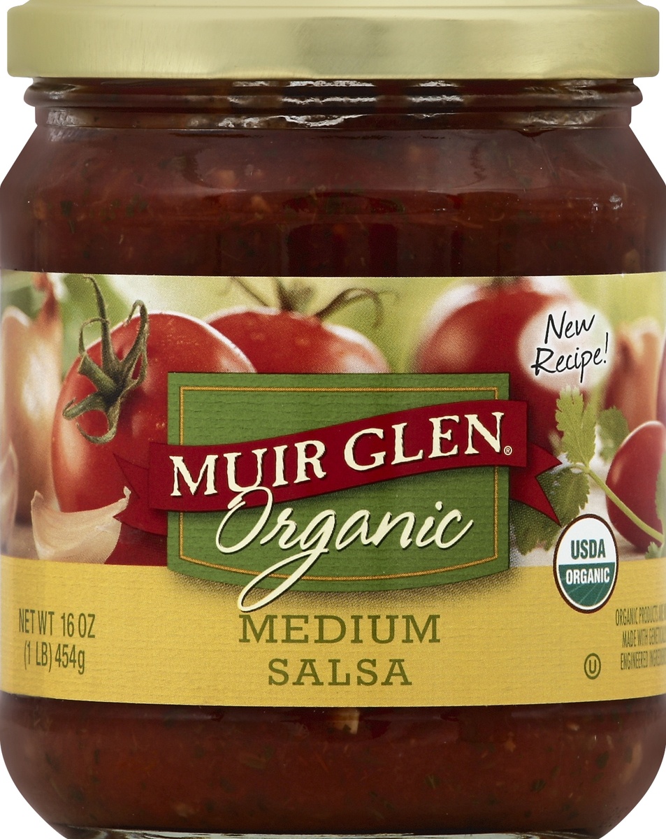 slide 2 of 2, Muir Glen Medium Salsa, 16 oz