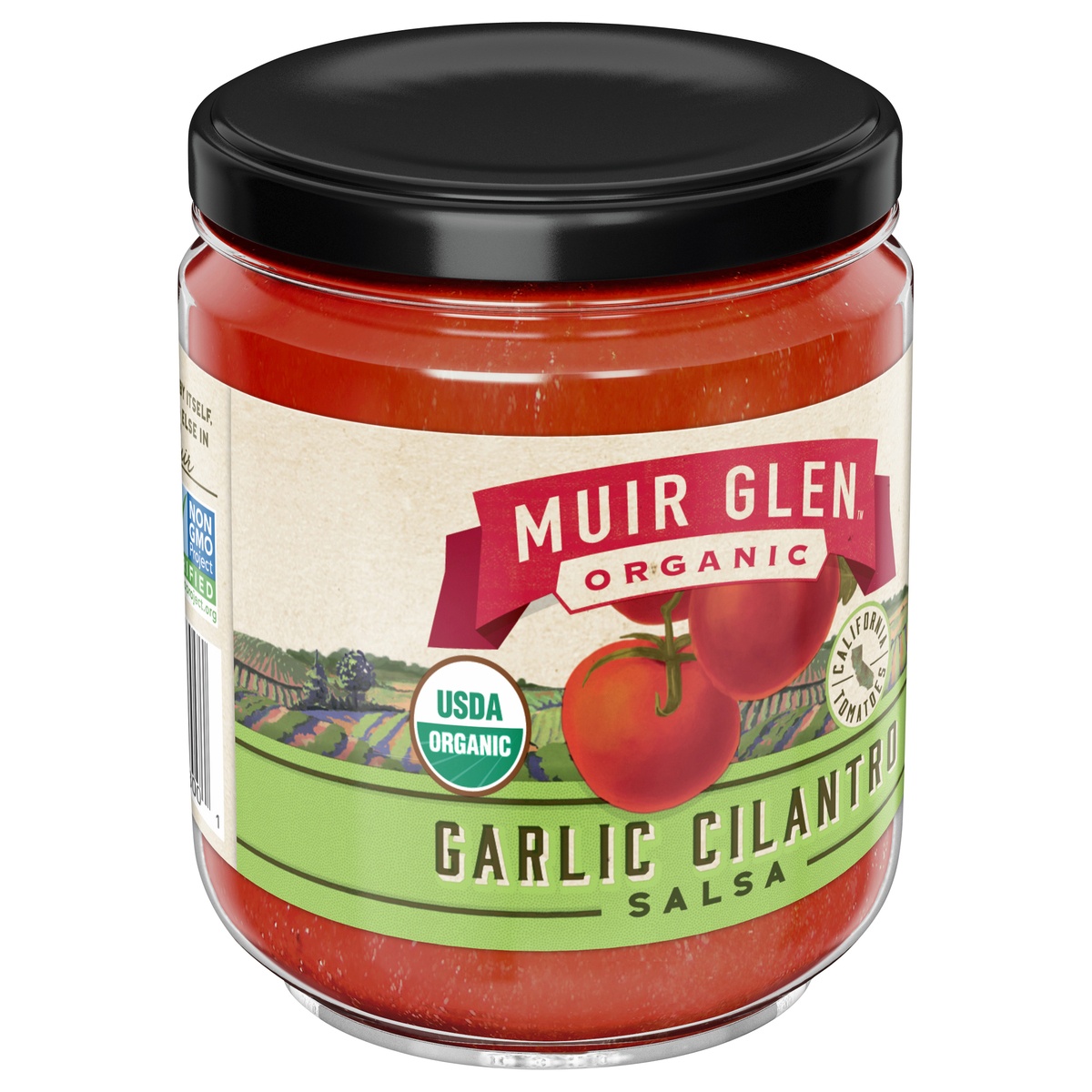 slide 4 of 10, Muir Glen Garlic Cilantro Salsa, 16 ounces, 16 oz