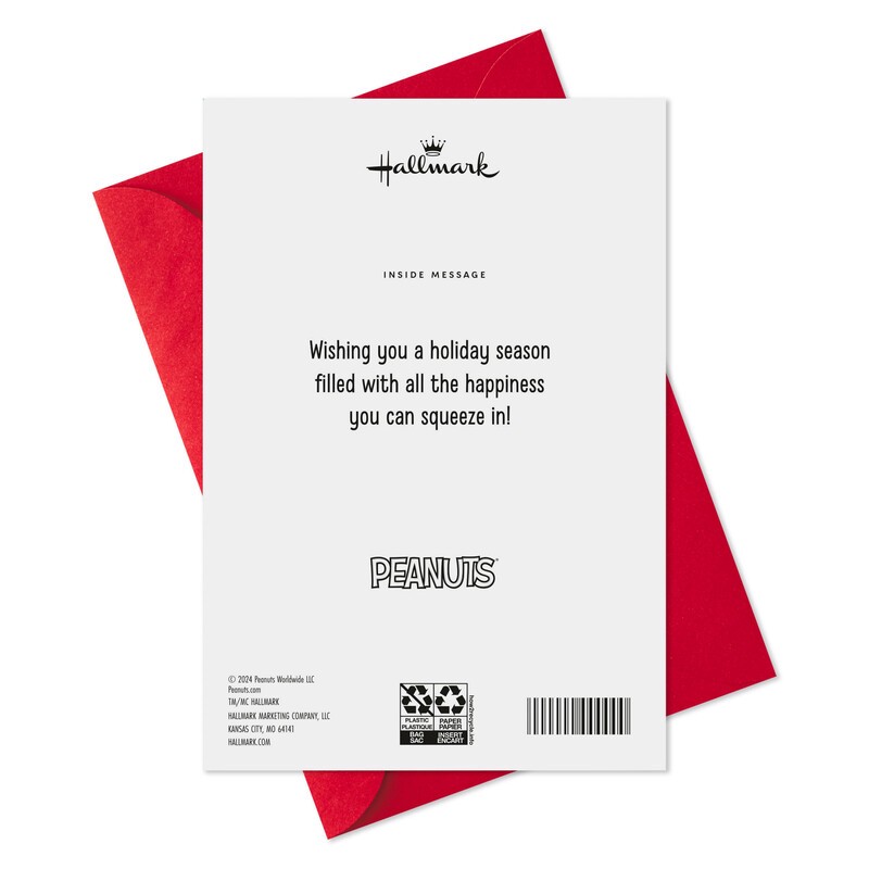 slide 2 of 2, Hallmark Peanut Snoopy and Woodstock Christmas Cards with Envelopes, 6 ct