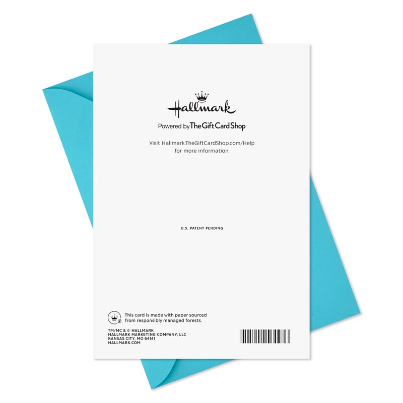 slide 2 of 2, Hallmark Birthday Gift Card Greeting Card (Retro Letters and Stars) Add a Digital Gift Card for College Students, Grandchildren, Remote Coworkers, 1 ct