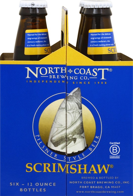 slide 2 of 2, North Coast Brewing Co. North Coast Scrimshaw Pilsner Beer - 6pk/12 fl oz Bottles, 6 ct; 12 oz