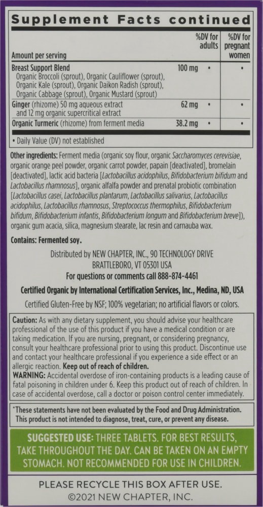 slide 3 of 6, New Chapter Og Perfect Prenatal, 96 ct