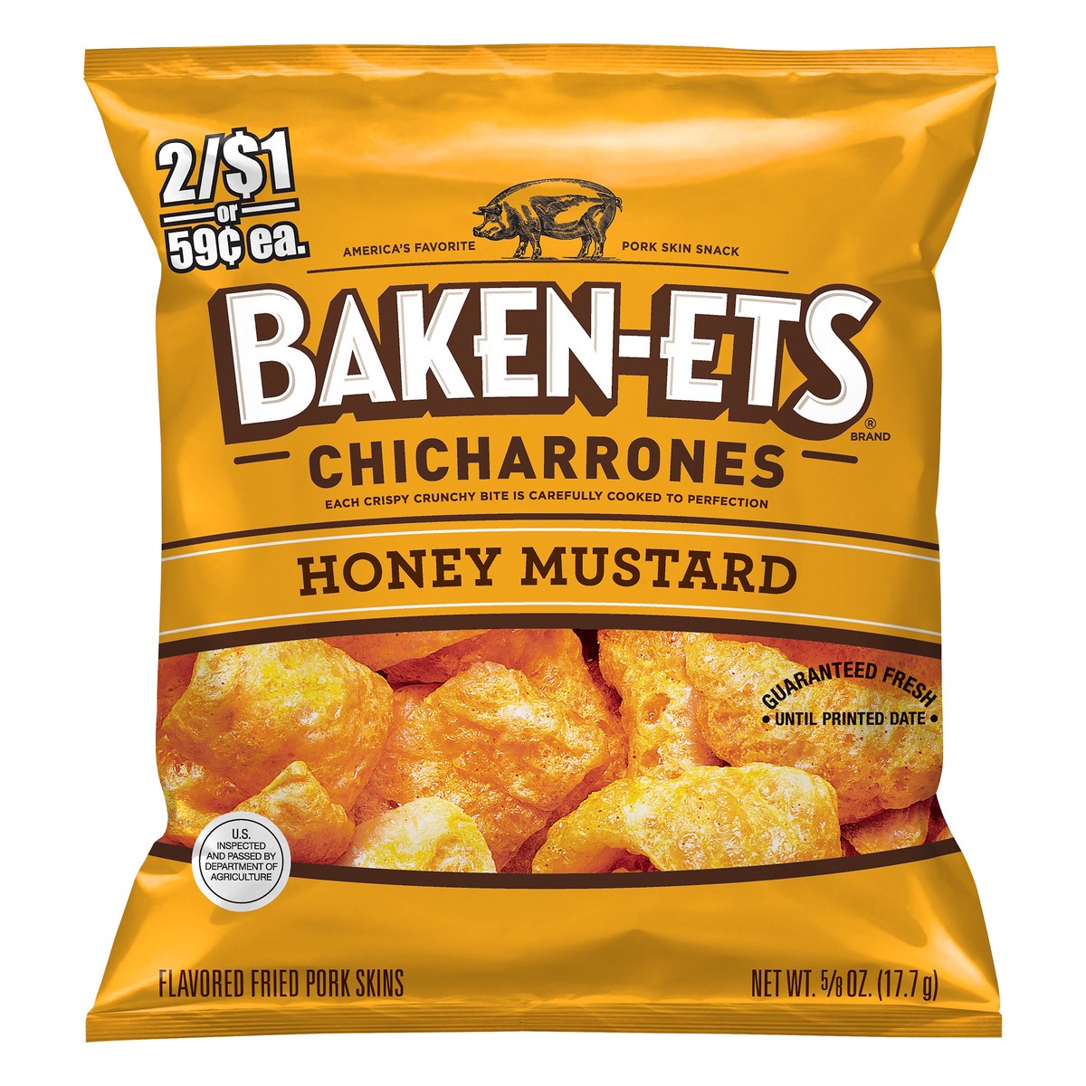 slide 1 of 3, BAKEN-ETS Baken Ets Honey Mustard, 0.62 oz