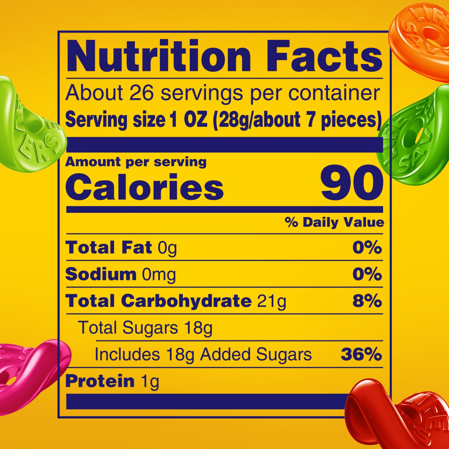 slide 6 of 8, LIFE SAVERS Gummy Candy, 5 Flavors, Family Size, 26 oz Bag, 26 oz