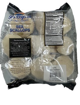 slide 2 of 2, Lunds Fisheries Natural Dry Sea Scallops, 1 lb