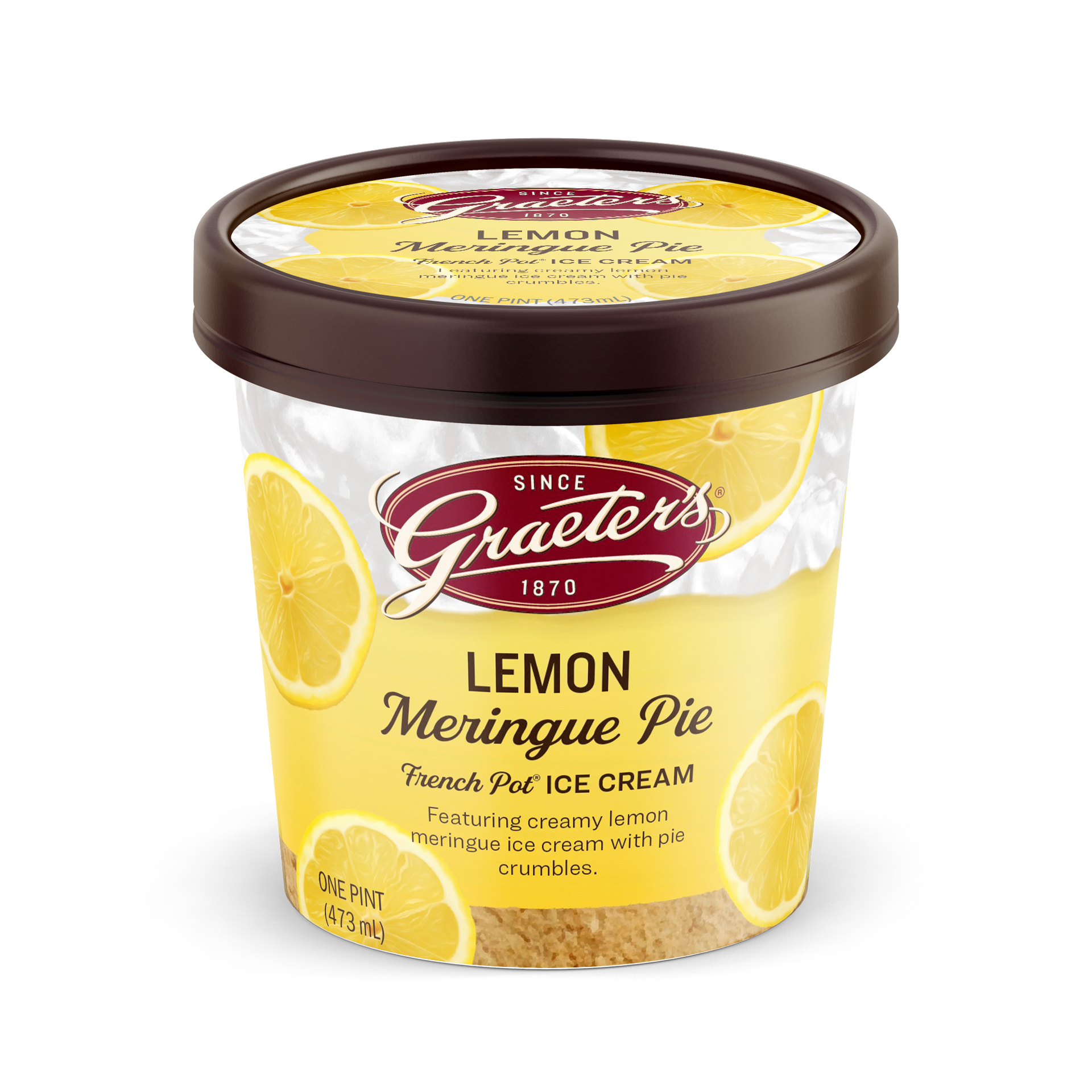 slide 3 of 5, Graeter's French Pot Lemon Meringue Pie Ice Cream 1 pt, 1 pint