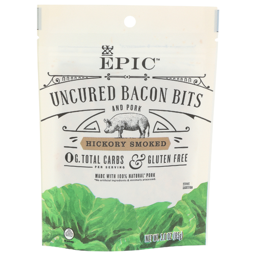 slide 1 of 1, Epic Hickory Smoked Uncured Bacon Bits, 3 oz