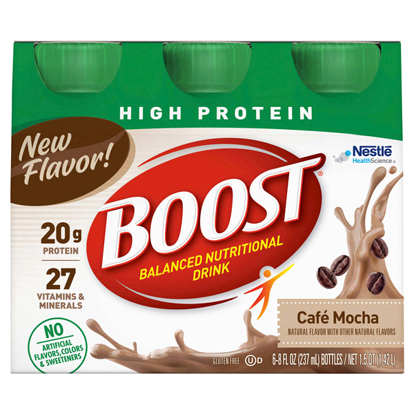slide 1 of 1, Boost Cafe Mocha High Protein, 6 ct; 8 fl oz