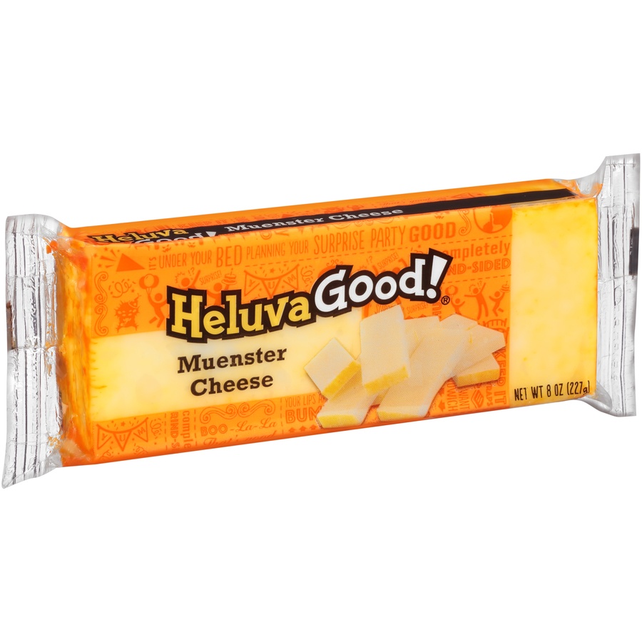 slide 2 of 8, Heluva Good! Muenster Cheese, 8 oz