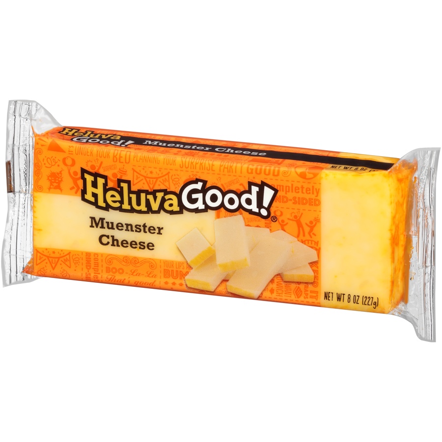 slide 3 of 8, Heluva Good! Muenster Cheese, 8 oz