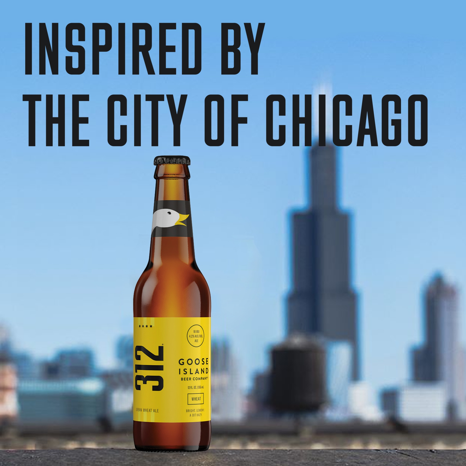 slide 5 of 6, Goose Island Beer Co. 312 Urban Wheat Ale Craft Beer, 6 Pack Beer - 12 FL OZ Bottles, 6 ct; 12 fl oz