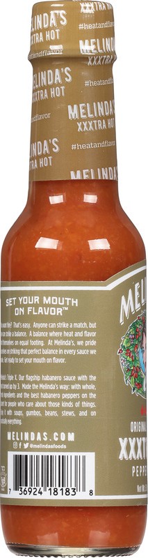 slide 2 of 5, Melinda's Xxxtra Hot Pepper Sauce, 5 oz