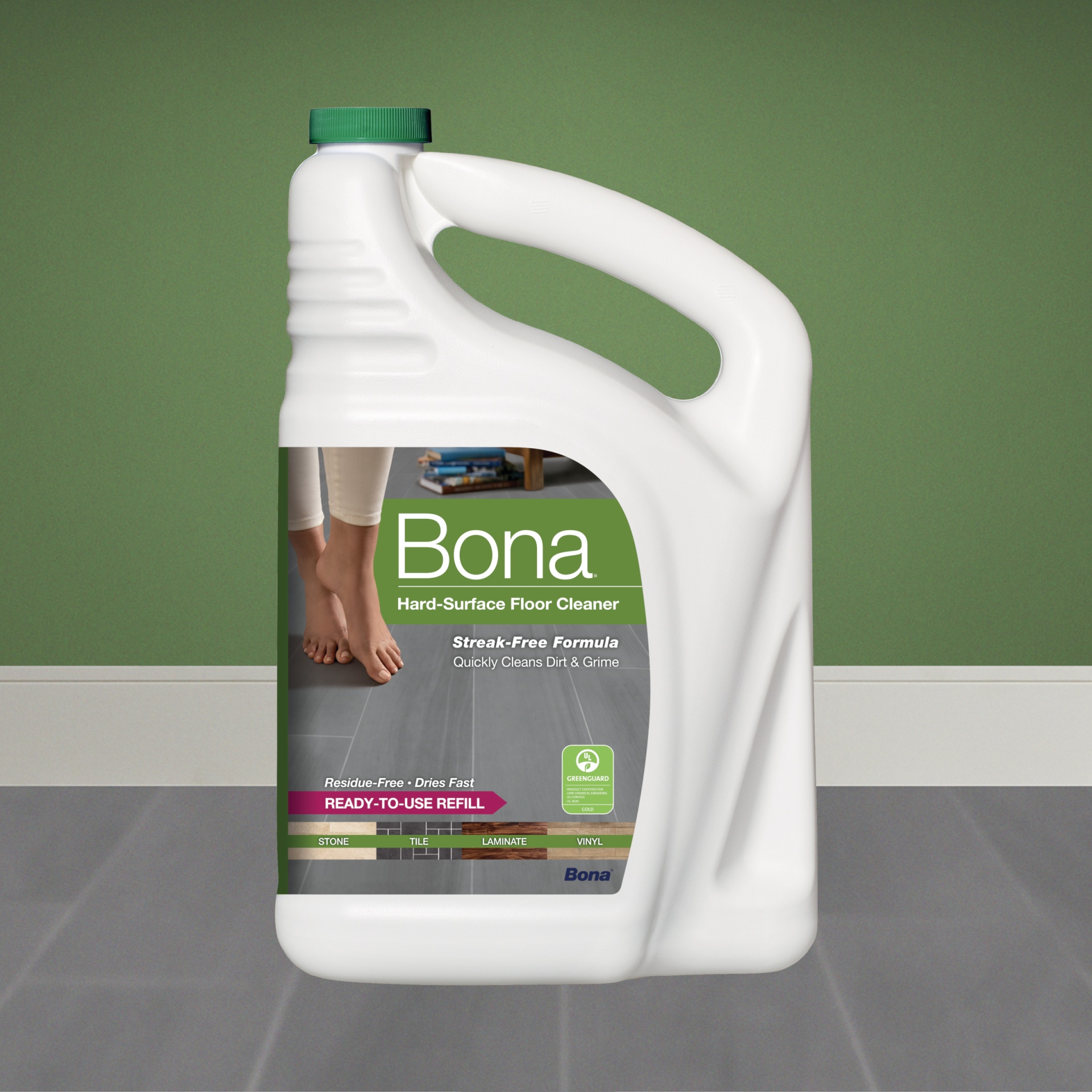 slide 2 of 14, Bona Hard-Surface Floor Cleaner Refill, 64 fl oz