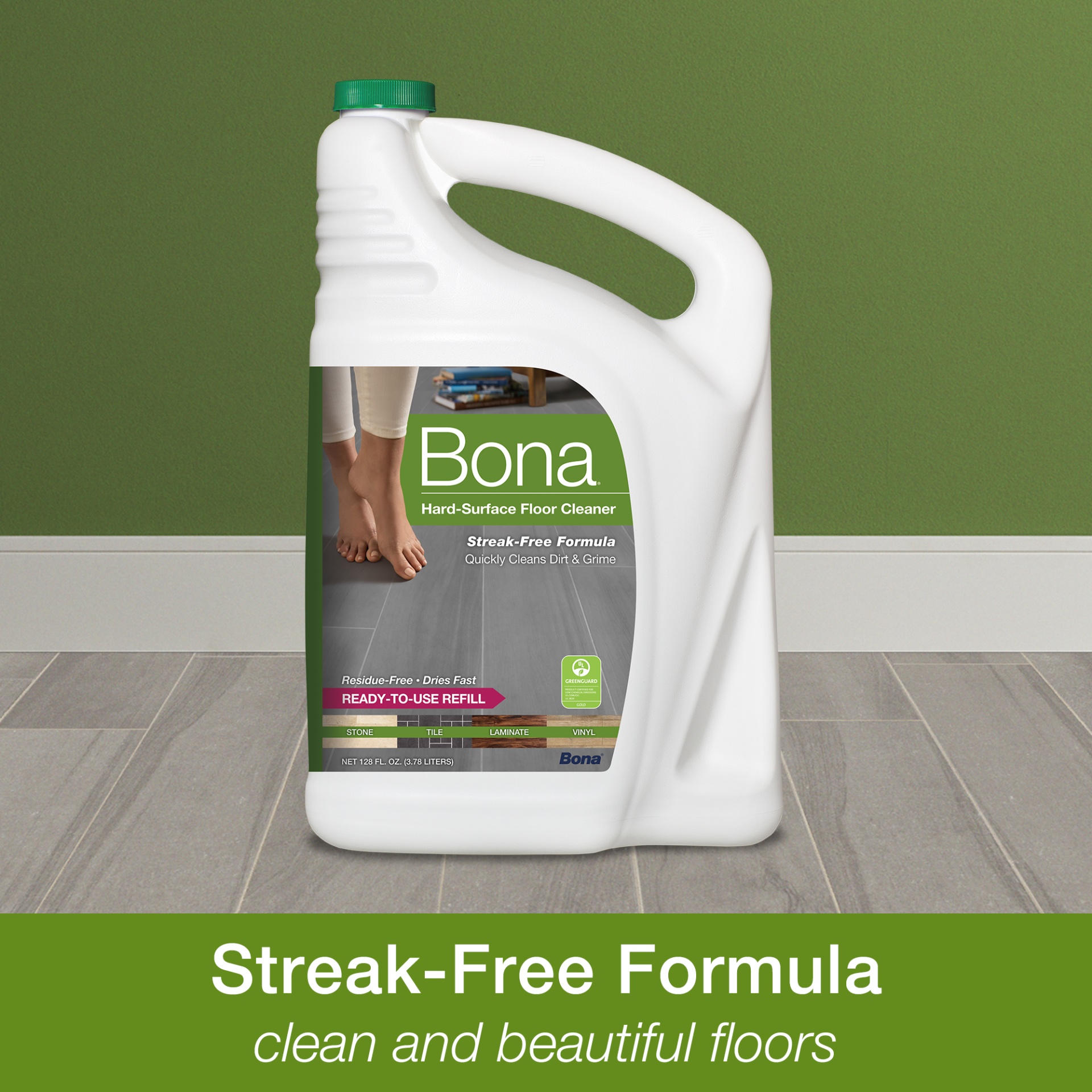 slide 12 of 14, Bona Hard-Surface Floor Cleaner Refill, 64 fl oz