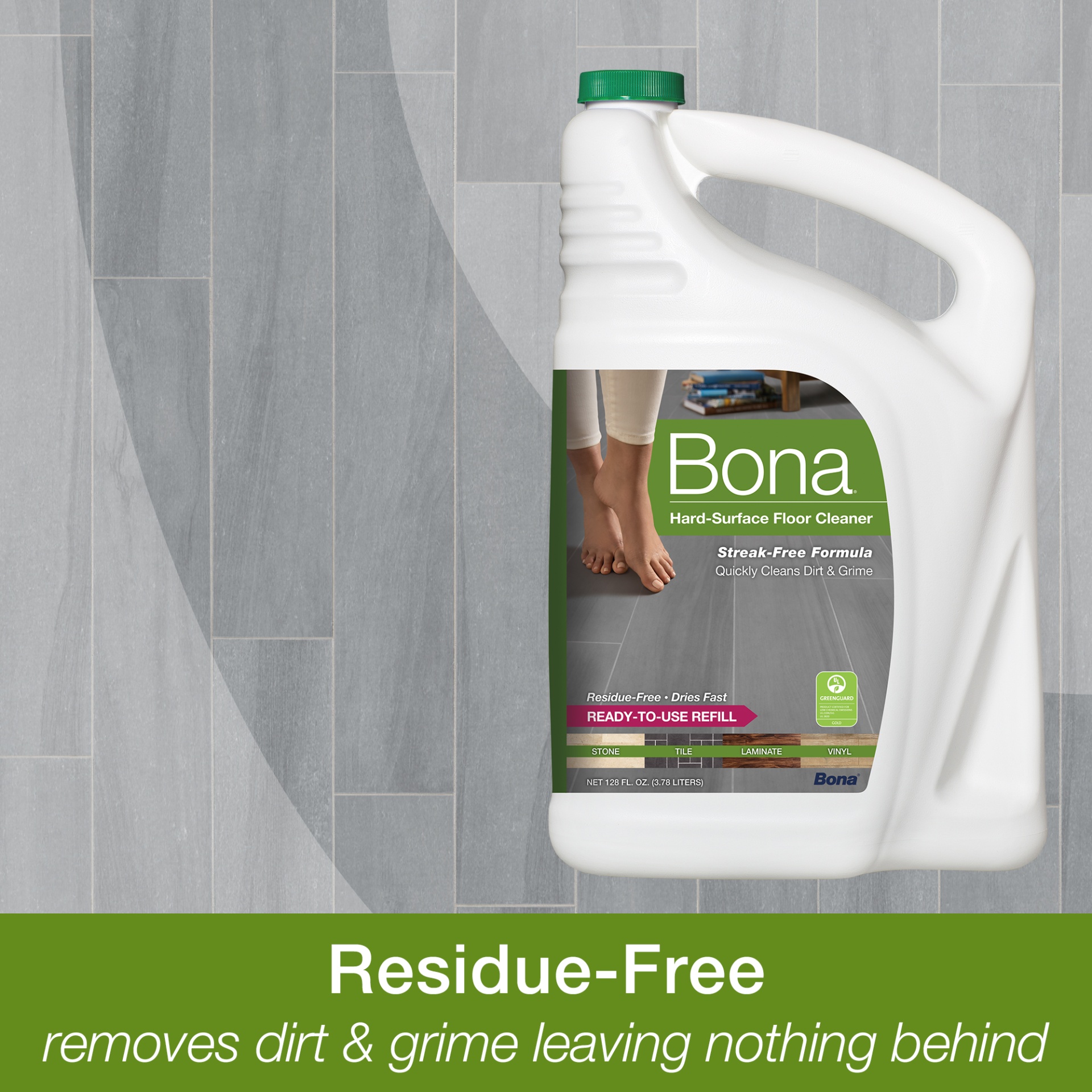 slide 7 of 14, Bona Hard-Surface Floor Cleaner Refill, 64 fl oz