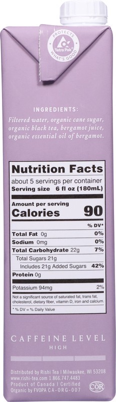 slide 3 of 5, Rishi Organic London Fog Tea Concentrate - 32 fl oz, 32 fl oz