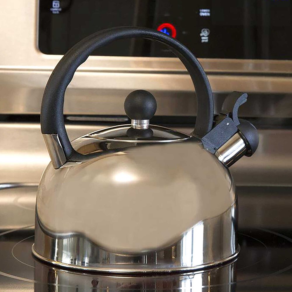 slide 3 of 5, Primula Today Stainless Steel Whistling Kettle, 2 qt