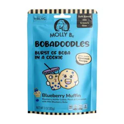 Molly Bz® Bobadoodles Mini Blueberry Muffin with Boba Cookies, 3 oz