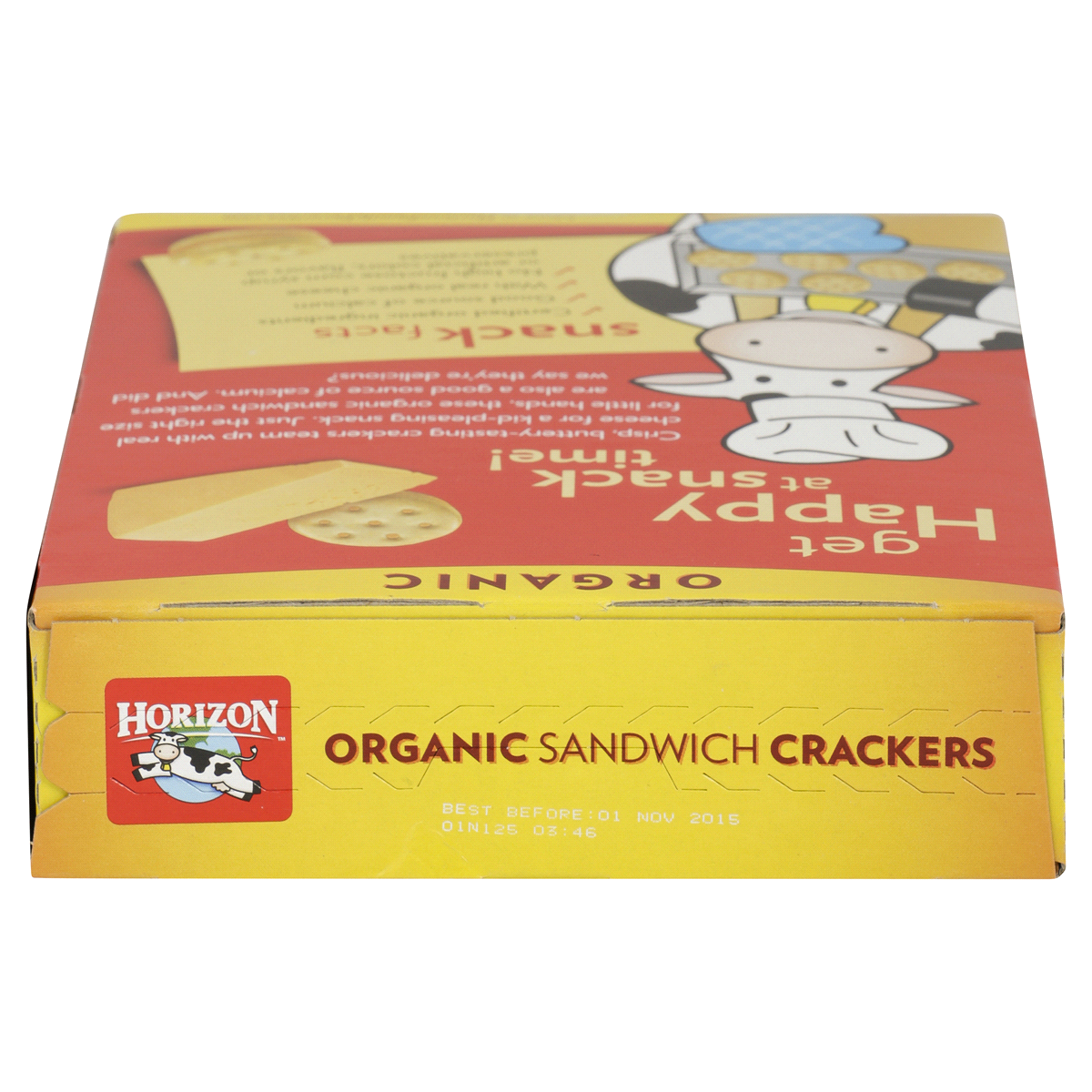 slide 3 of 6, Horizon Organic Cheddar Sandwich Crackers, 7.5 oz