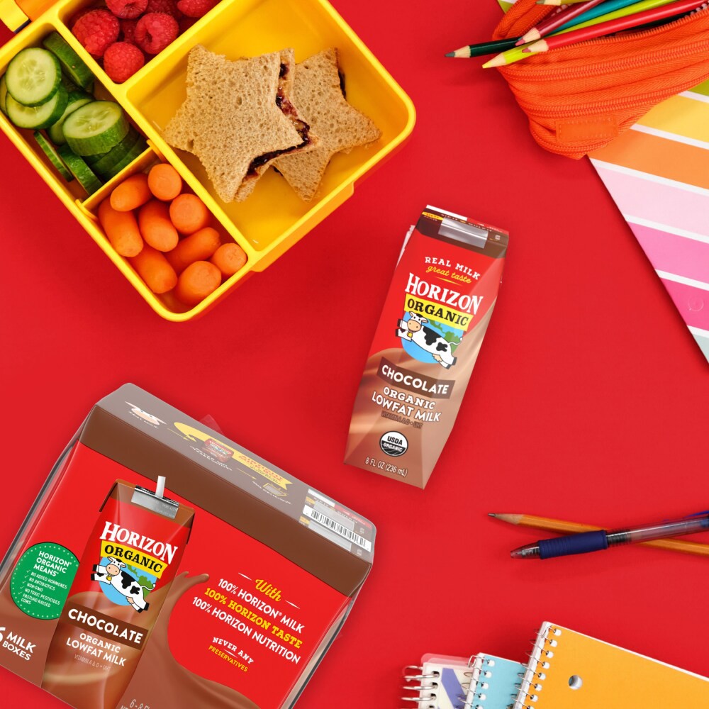 slide 5 of 6, Horizon Organic Reduced Fat Chocolate Milk, 8 oz