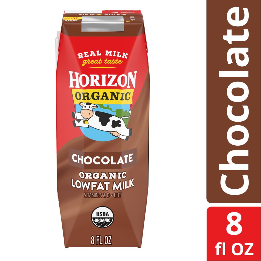 slide 4 of 6, Horizon Organic Reduced Fat Chocolate Milk, 8 oz