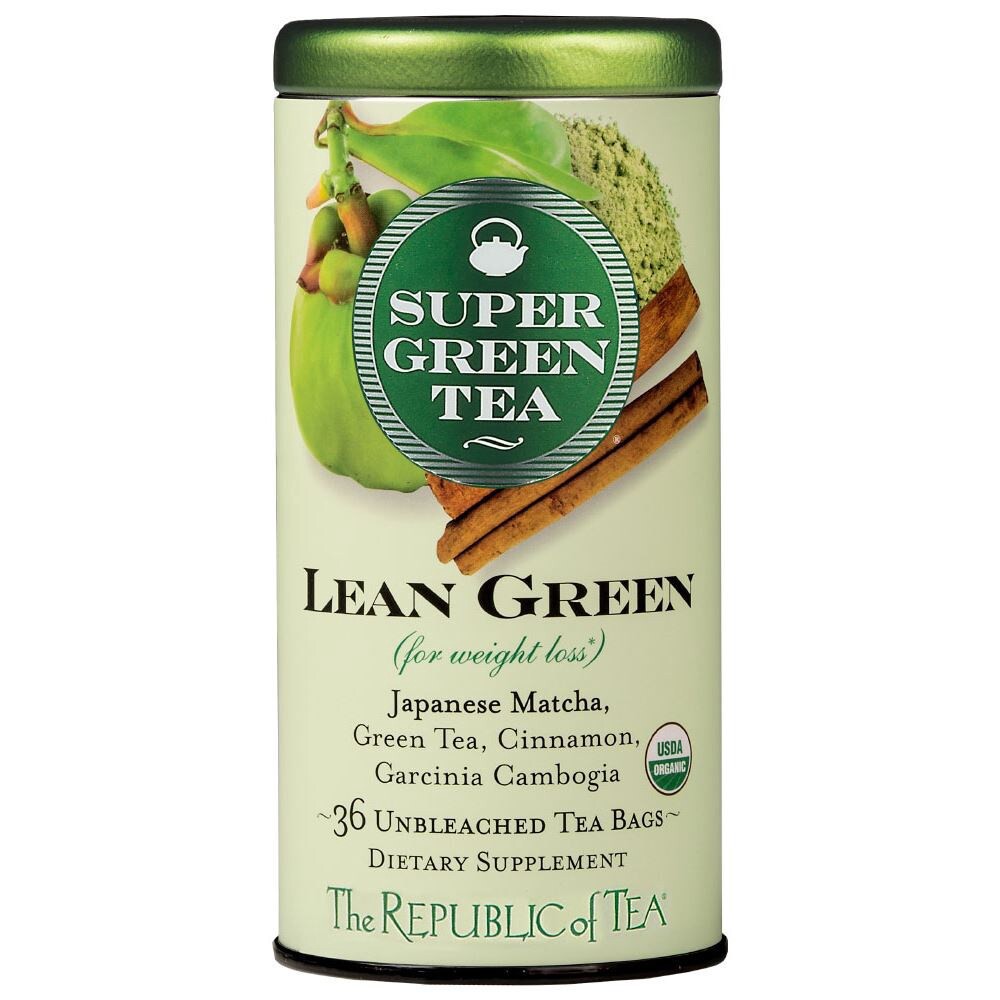 slide 2 of 3, The Republic Of Tea Lean Green Super Green Tea Bags - 36 ct, 36 ct