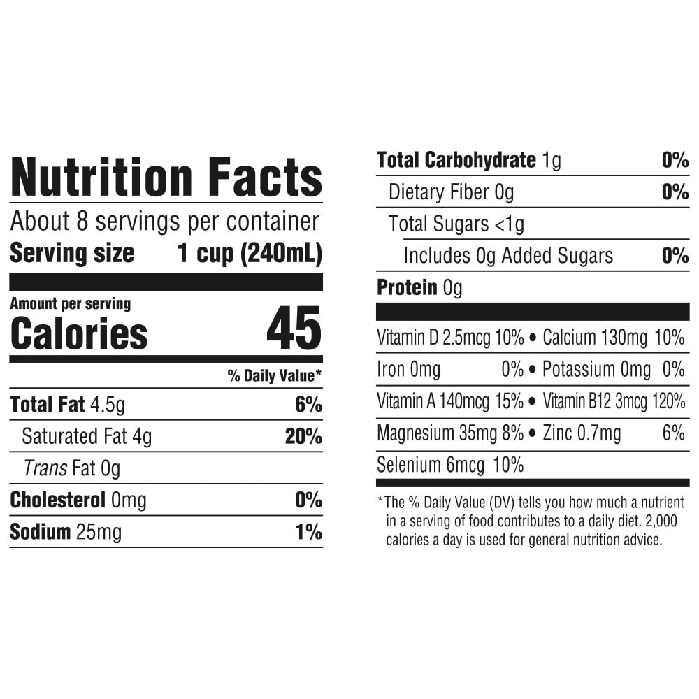 slide 6 of 6, So Delicious Dairy-Free Organic Unsweetened Coconut Milk, 1/2 gal