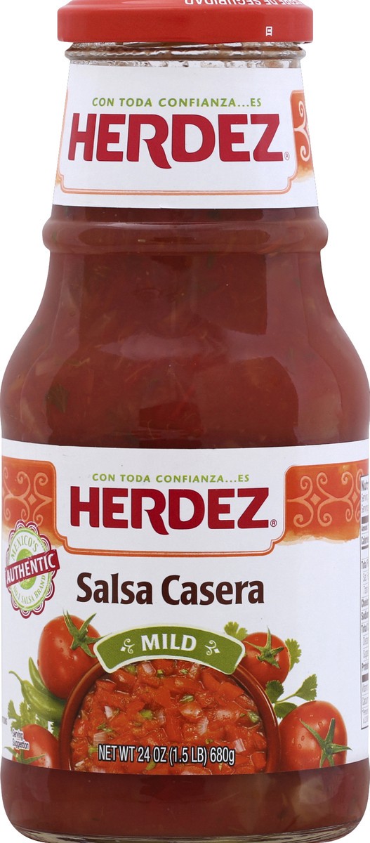 slide 7 of 7, Herdez Salsa Casera Mild, 24 oz