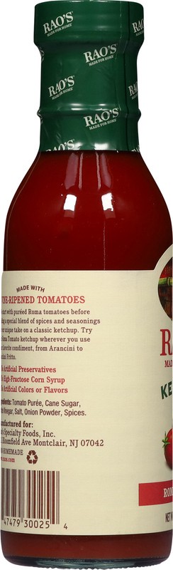 slide 3 of 5, Rao's Made for Home Roma Tomato Ketchup 12 oz, 12 oz
