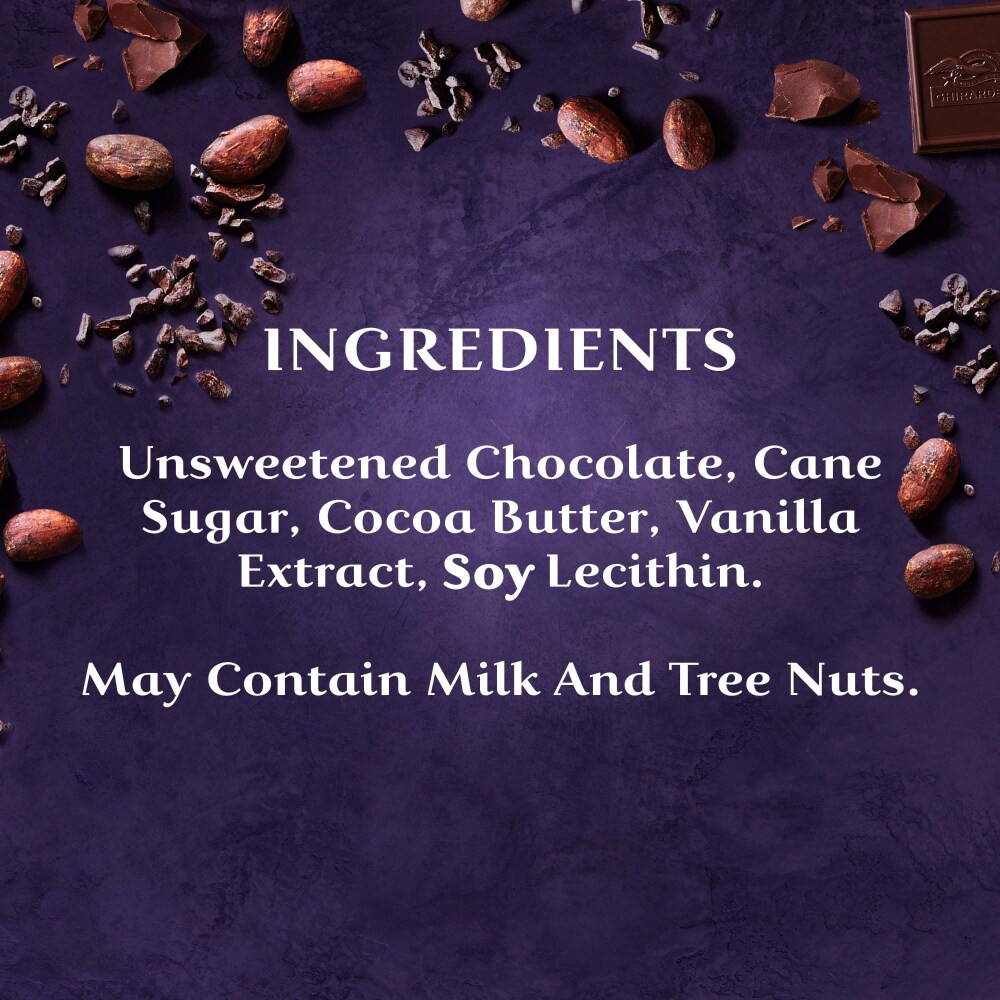 slide 3 of 5, Ghirardelli Holiday Intense Dark 72% Cacao Chocolate Square, 4.1 oz