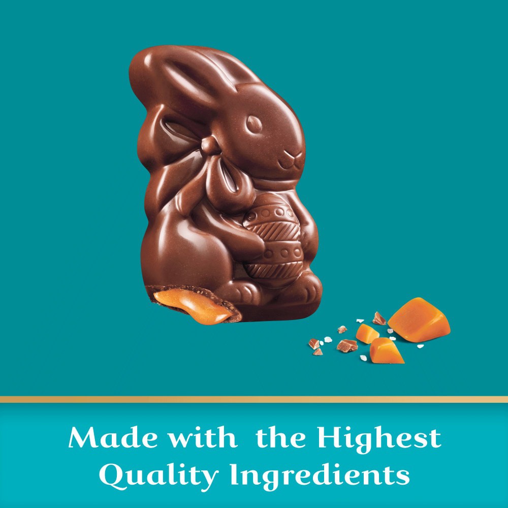 slide 4 of 5, GHIRARDELLI Sea Salt Caramel Milk Chocolate Bunnies, 5.8 oz Bag, 5.8 oz