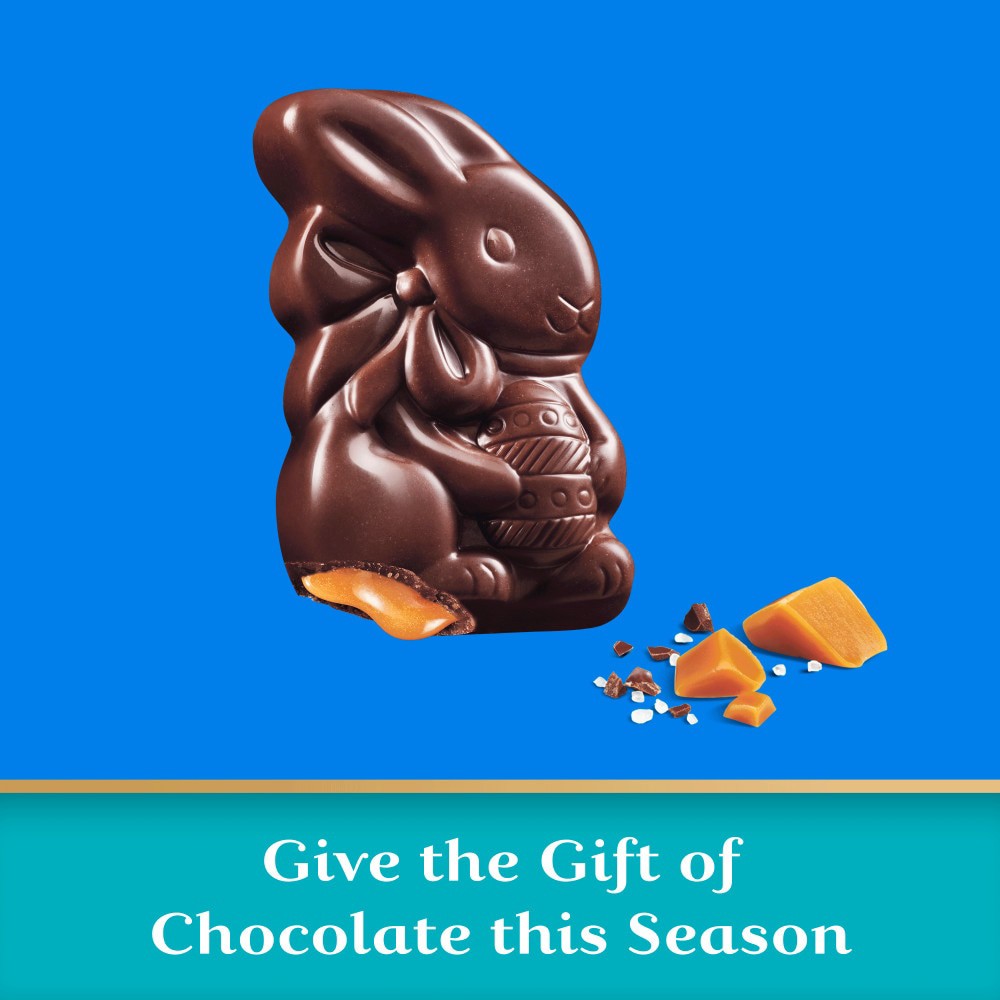 slide 6 of 6, GHIRARDELLI Sea Salt Caramel Dark Chocolate Bunnies, 5.8 oz Bag, 5.8 oz