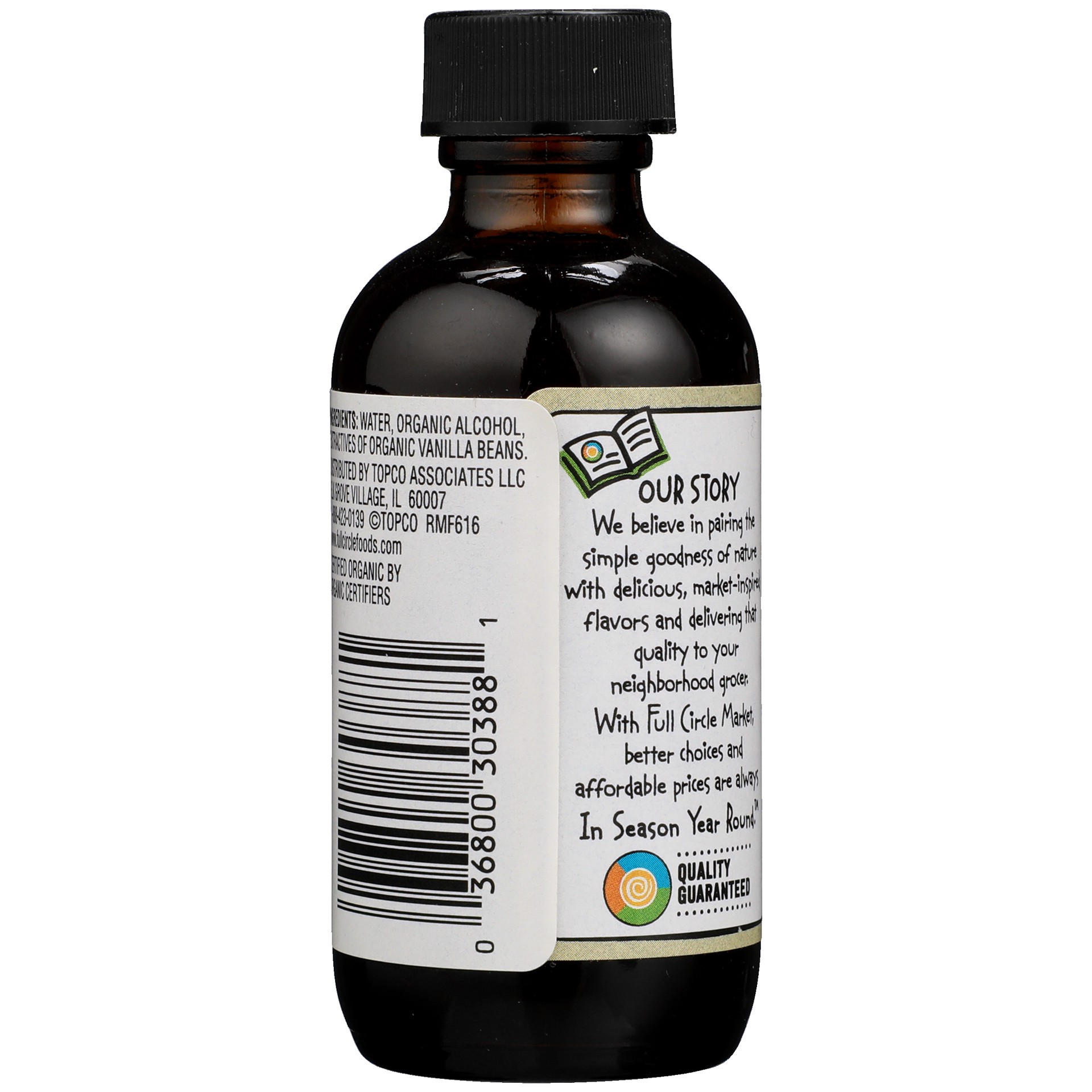 slide 3 of 6, Full Circle Market Organic Pure Vanilla Extract 2 fl oz, 2 fl oz
