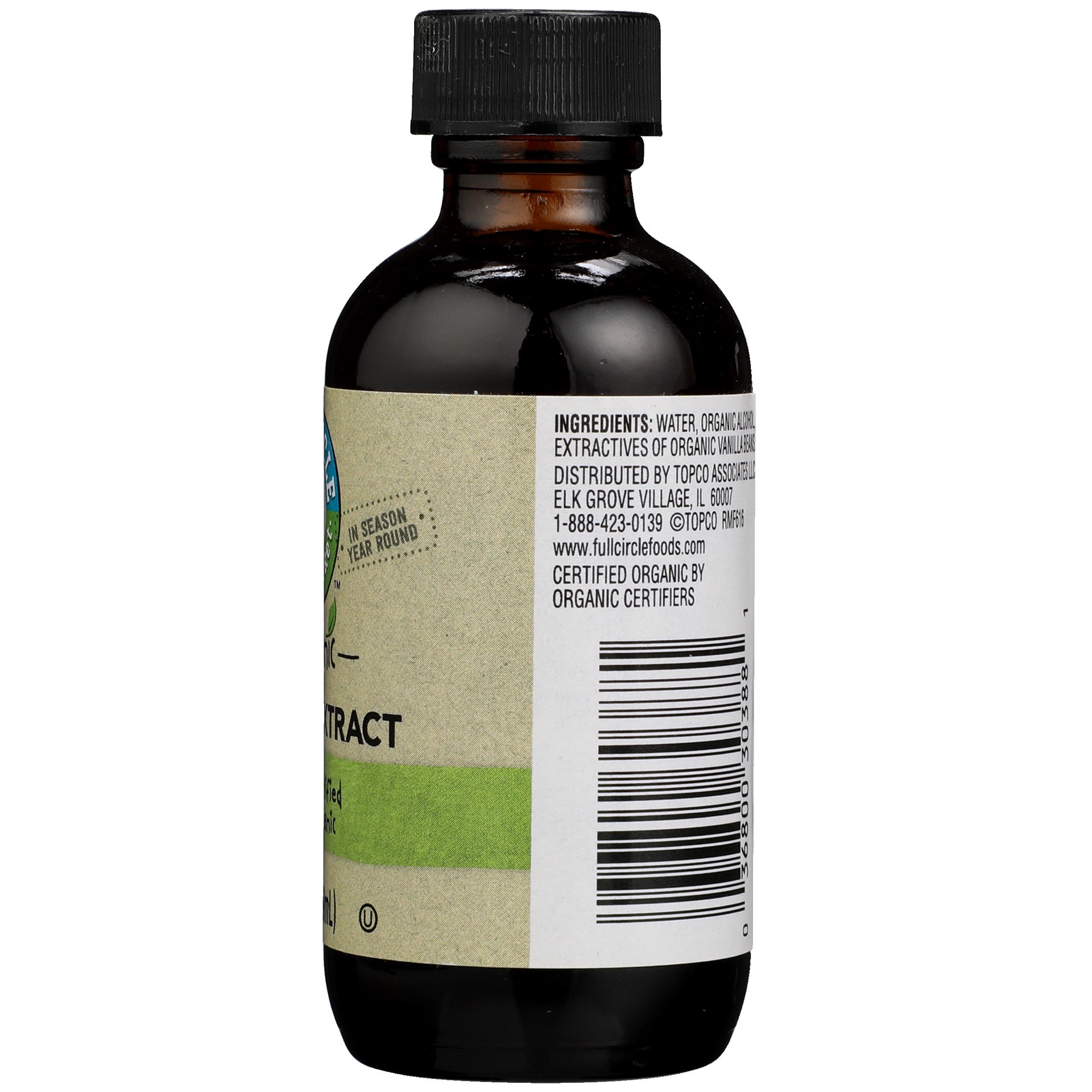 slide 2 of 6, Full Circle Market Organic Pure Vanilla Extract 2 fl oz, 2 fl oz