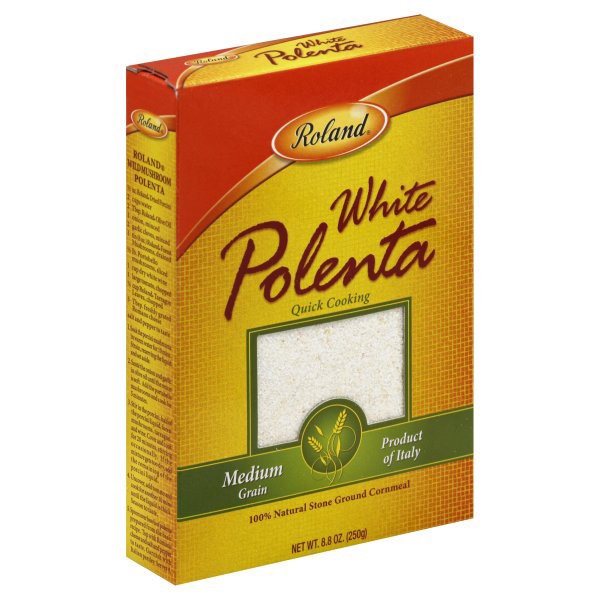slide 1 of 1, Roland Polenta, White, Medium Grain, 8.8 oz