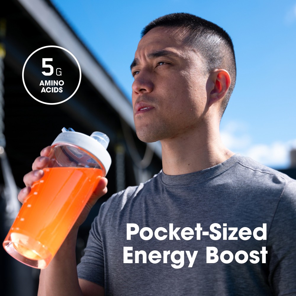 slide 3 of 6, Optimum Nutrition Amino Energy Stick Packs Tangerine Wave, 3.87 oz