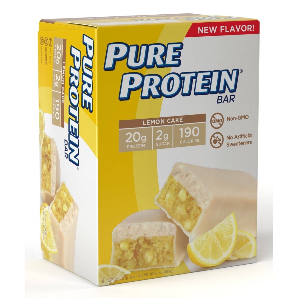 slide 2 of 4, Pure Protein Lemon Cake Bars Value Pack, 6 ct