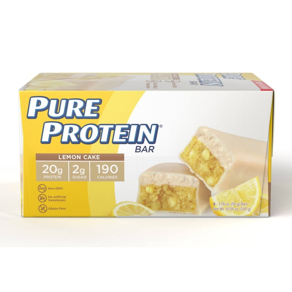 slide 3 of 4, Pure Protein Lemon Cake Bars Value Pack, 6 ct