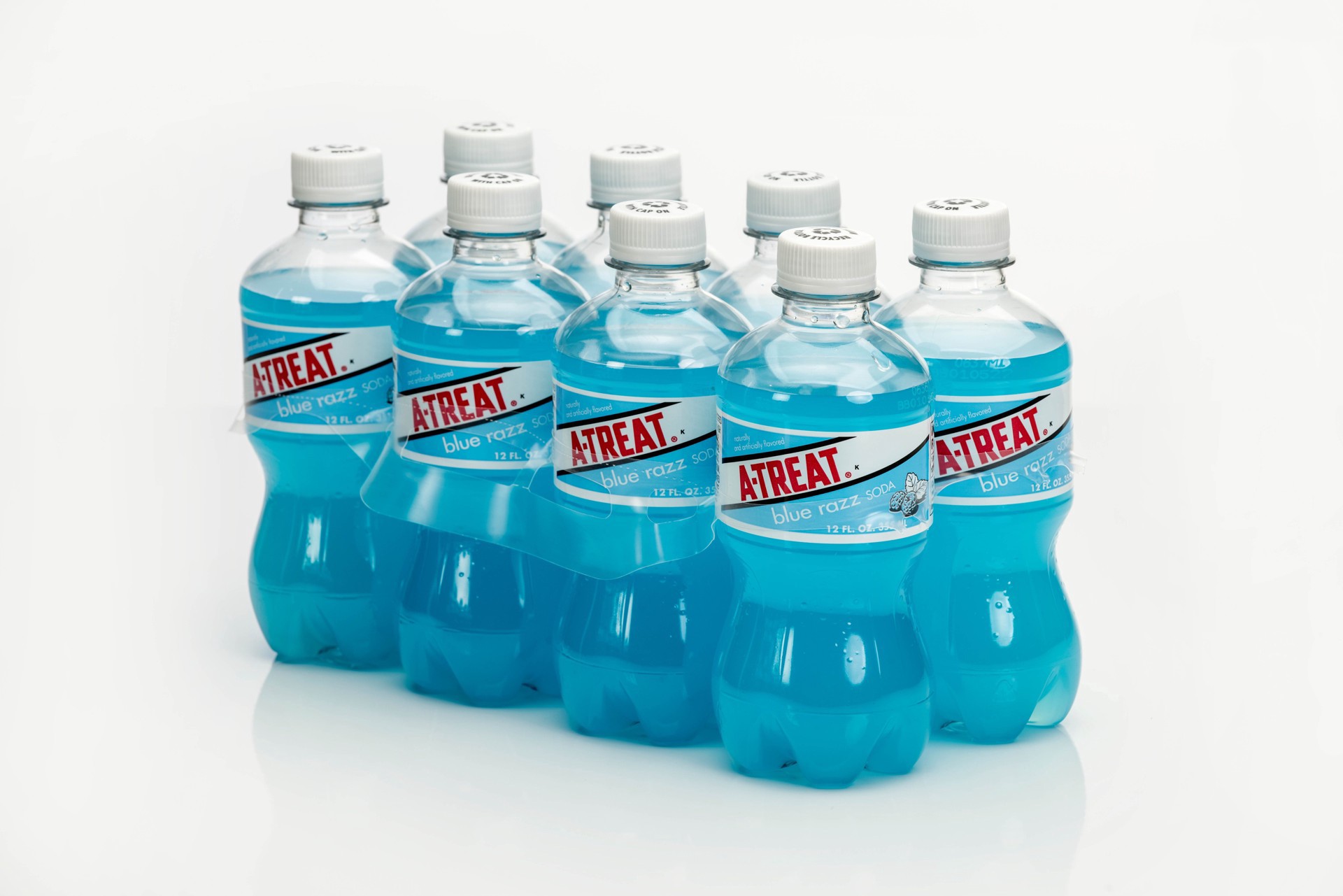 slide 1 of 1, A-Treat Blue Razz Soda - 8 ct; 12 fl oz, 8 ct; 12 fl oz
